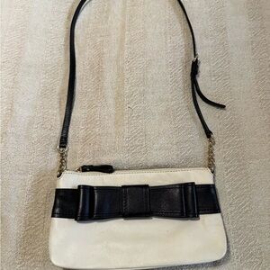 Kate Spade Black and Cream Bow Cross Body